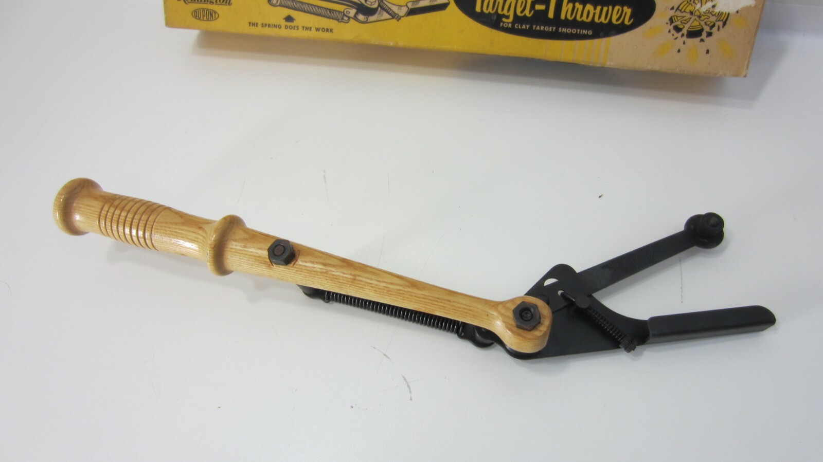 Vintage Remington Automatic Hand Trap Skeet Clay Pigeon Thrower Shooter w/Box