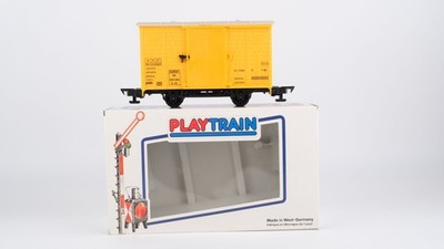 Playtrain Spur 0 660300 Güterwagen DB gelb 