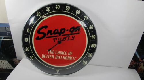 Snap on Tools 12" Large Wall Thermometer  Metal Glass used