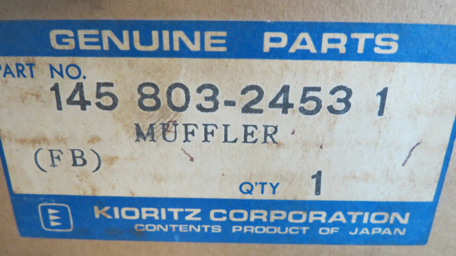 NOS OEM Echo Muffler Exhaust Assembly 14580324531 145803-24531