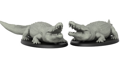 Alligator Crocodile D&D Roleplaying Dungeon and Dragons Miniature