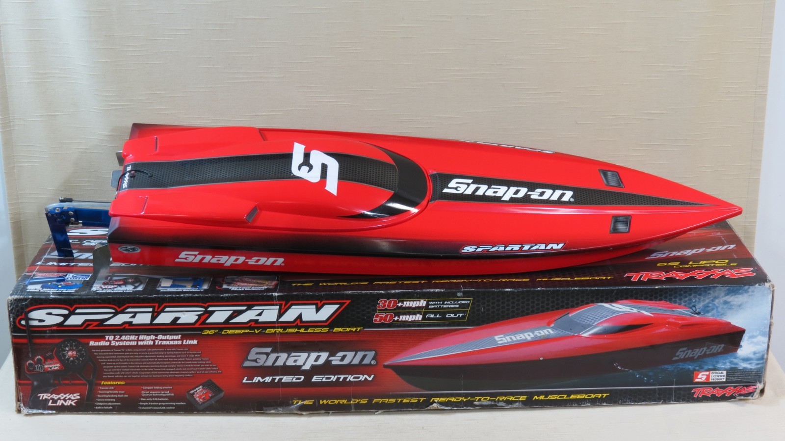 Traxxas Spartan Snap-On Limited Edition Brushless Electric Remote Control Boat