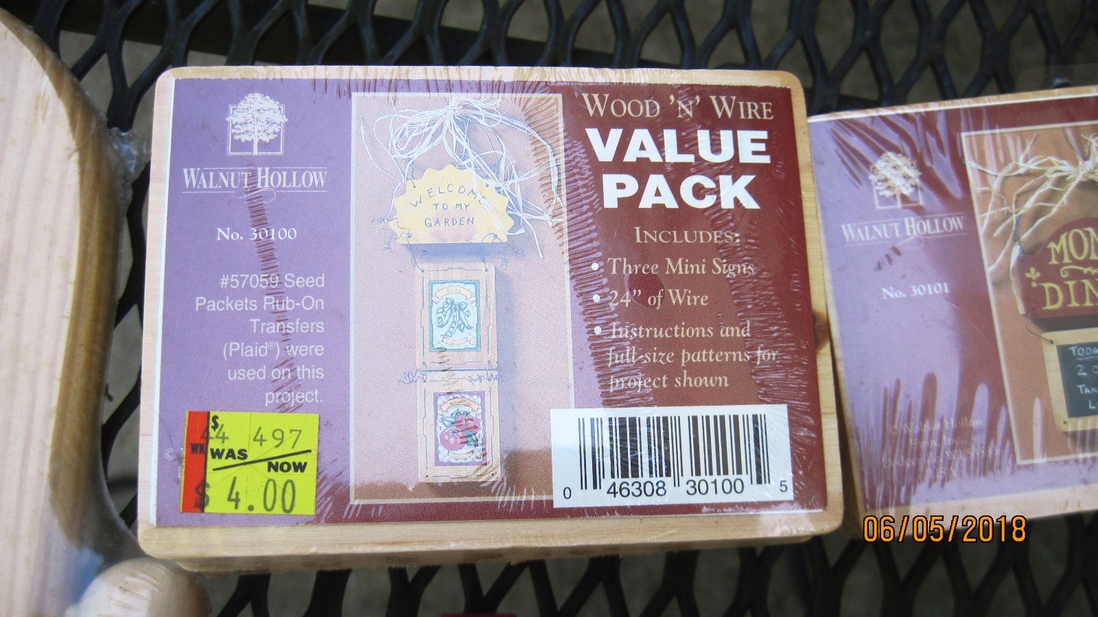 3 Wooden Value Pack, Wood and Wire Hangers and 2 Bags to make Sport sticks/Other