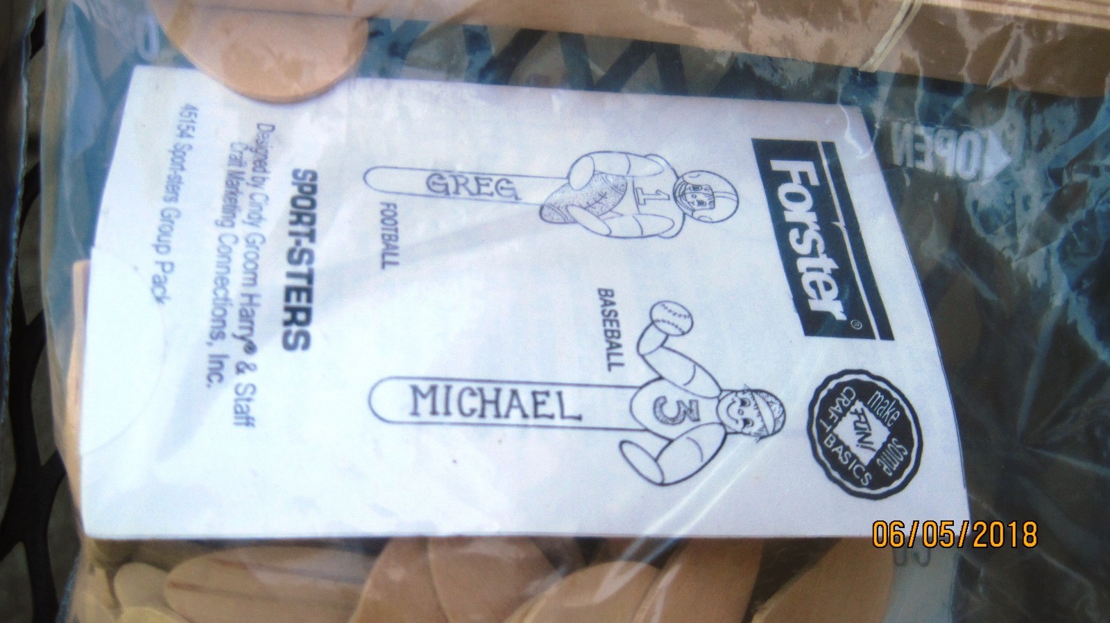 3 Wooden Value Pack, Wood and Wire Hangers and 2 Bags to make Sport sticks/Other