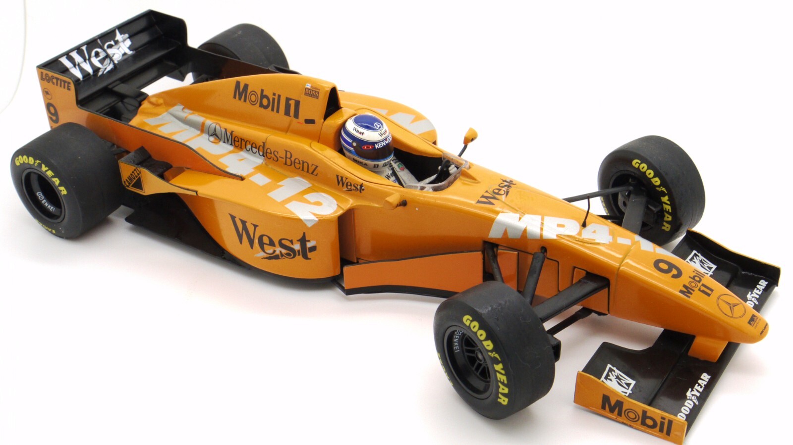 ミニカー West McLaren Mercedes MINICHAMPS WEST MCLAREN MERCEDES MP4/12 M HAKKINEN TEST CAR