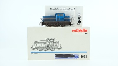 Märklin H0 3078 Diesellok BR DHG 500 blau silber Wechselstrom Digital (gealtert)