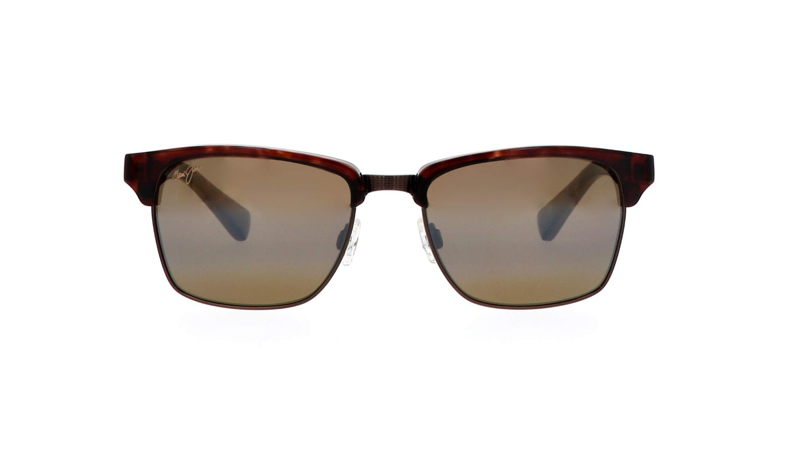 Pre-owned Maui Jim Kawika H257-16c - Tortoise Antique Gold Frame / Bronze Lens In Brown