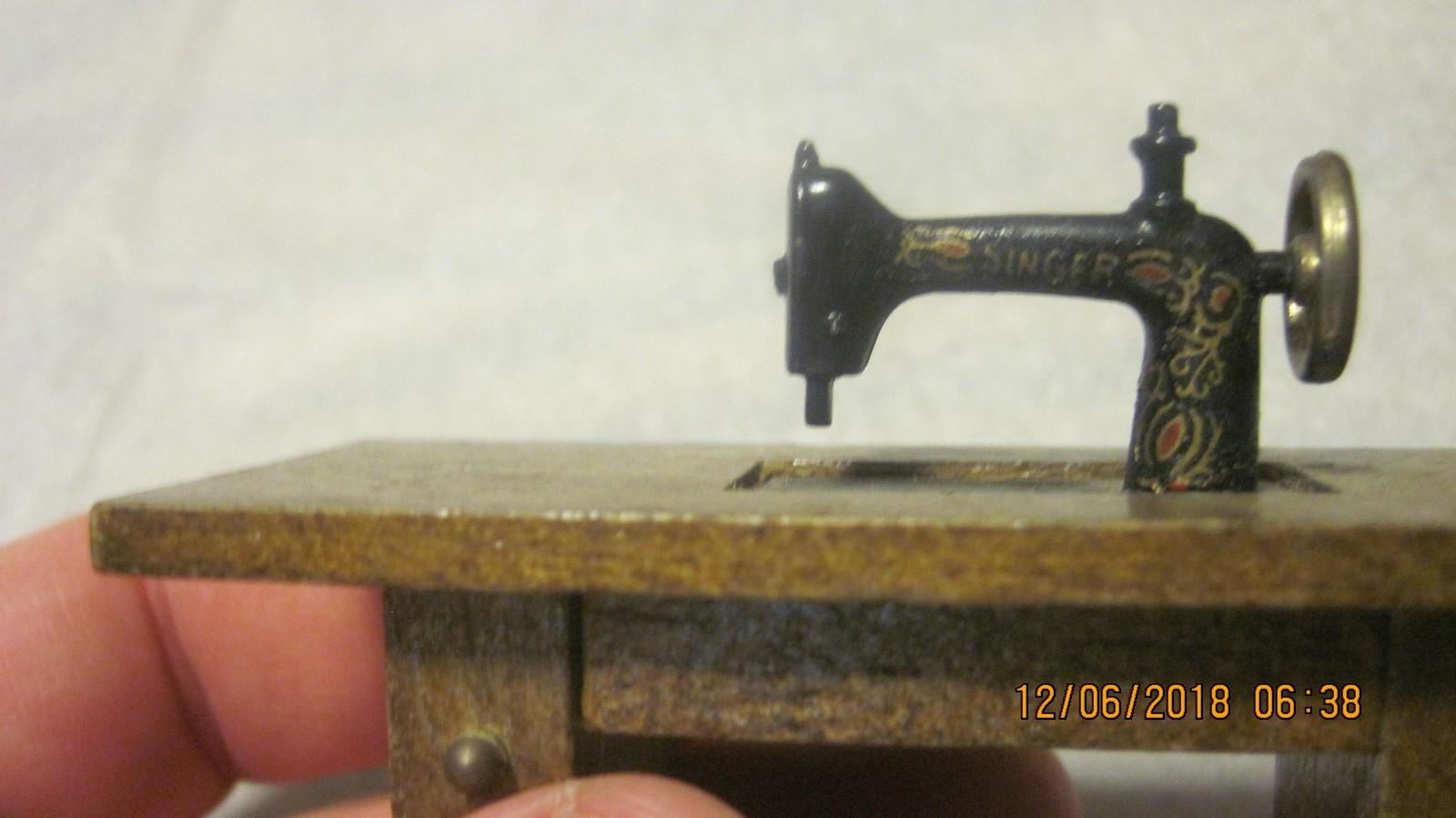 Doll House Miniature Sewing Machine/Desk (Used)