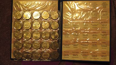 WASHINGTON QUARTERS STATEHOOD COMMEMORATIVES 1999-2008 IN BINDER