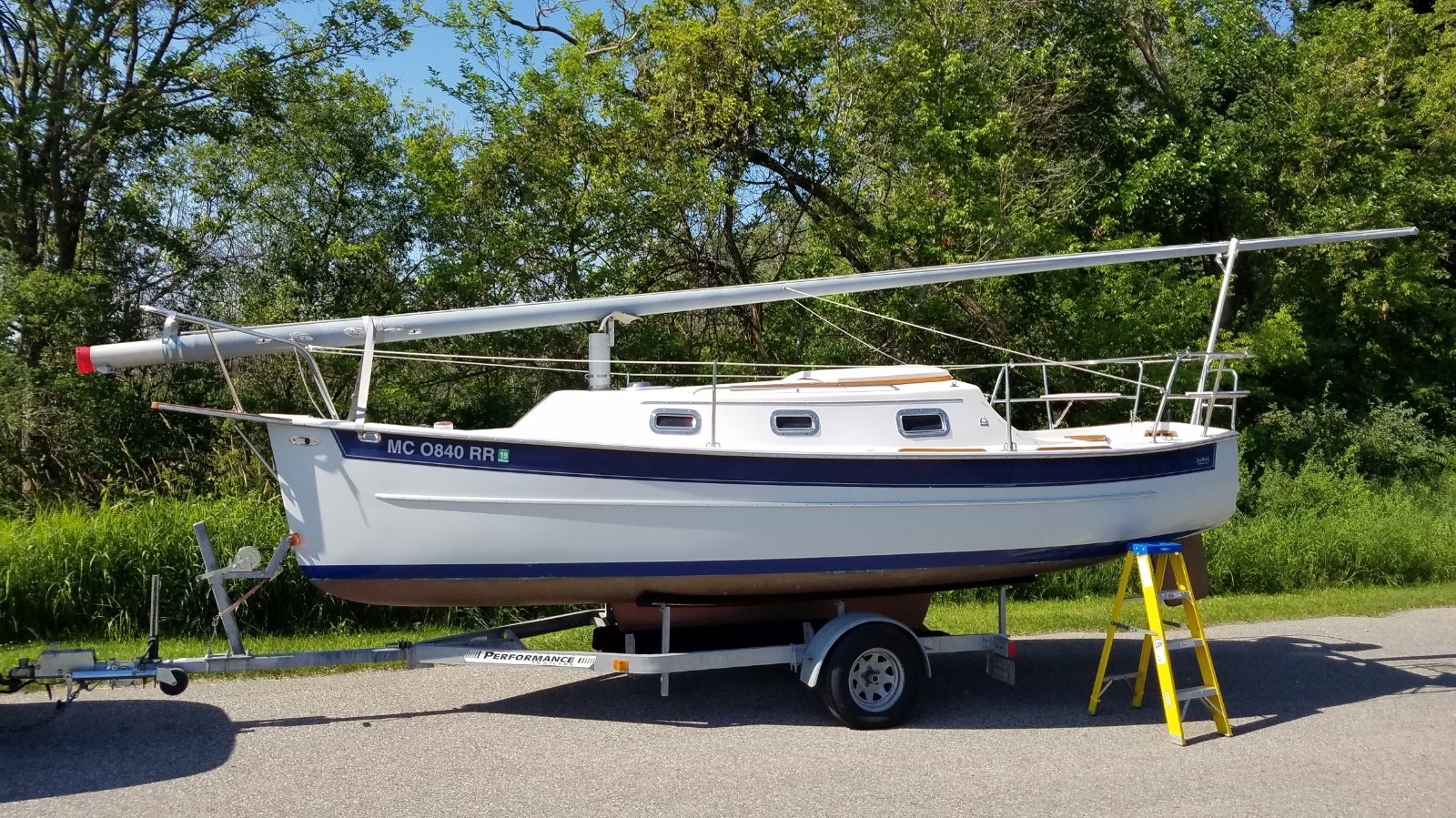 1997 Hake Seaward Sailboat w Trailer, Whitehall MI | No Fees & No Reserve