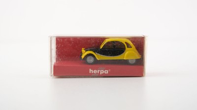 Herpa H0 3081 Citroen 2 CV Charleston gelb/schwarz