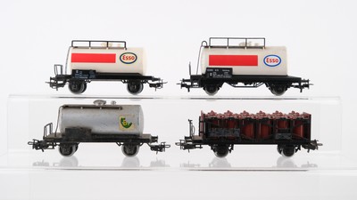 Märklin H0 Konvolut Kesselwagen (Esso, BP), Säurefaßwagen, DB