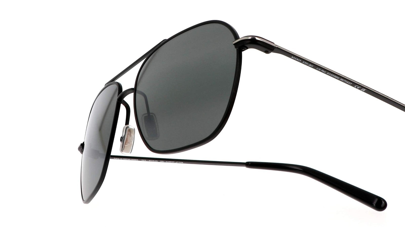 Pre-owned Maui Jim Mano 877-02 Grey Mano Black Silver Stripe / Neutral Bi-gradient Lens In Gray