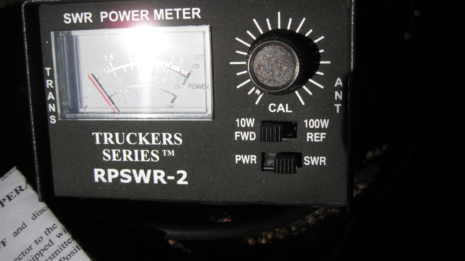 cb swr power meter roadpro rpswr-2 and coax cable