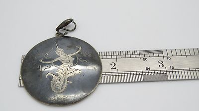 AMFARCO .925 Silver & Enamel Neillo Pendant Marked Sterling Made in Siam - H1354