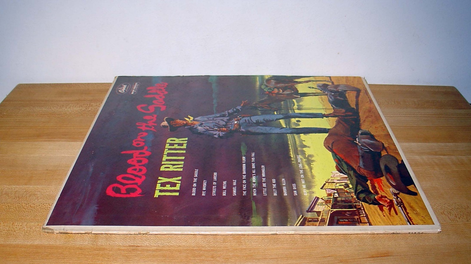 TEX RITTER , Blood On The Saddle-T1292 Mono - Play tested!  VG+/VG+ Plays Great!