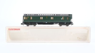Fleischmann N 8088 Postwagen mit Bremserhaus Post 4-b/17 DRG