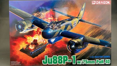 DRAGON 5543 1/48 WWII German Ju-88 P-1 w/75mm PaK40