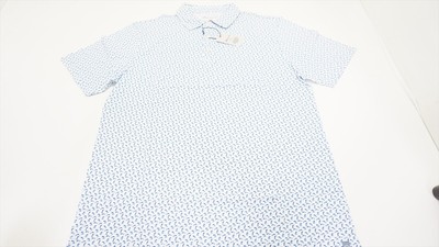 NEW Peter Millar Golf Seaside Polo Mens Size Medium White Regular 905B 01165376