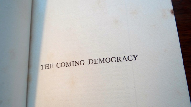 1917 THE COMING DEMOCRACY by Hermann Fernau H/C