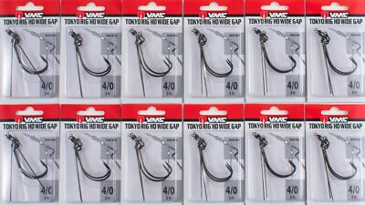 (LOT OF 12) VMC TOKYO RIG HD WIDE GAP 4/0 THDWG#4/0BNPP H1330