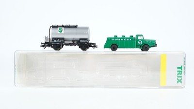 Trix H0 23995 Kesselwagen mit Tank LKW Rheinpreussen DB