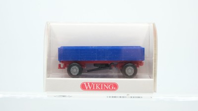 Wiking H0 8790113 Landwirtschaftlicher Anhänger blau/rot