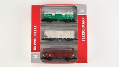 Fleischmann N 831603 Gedeckte Güterwagen-Set 3-teilig NS