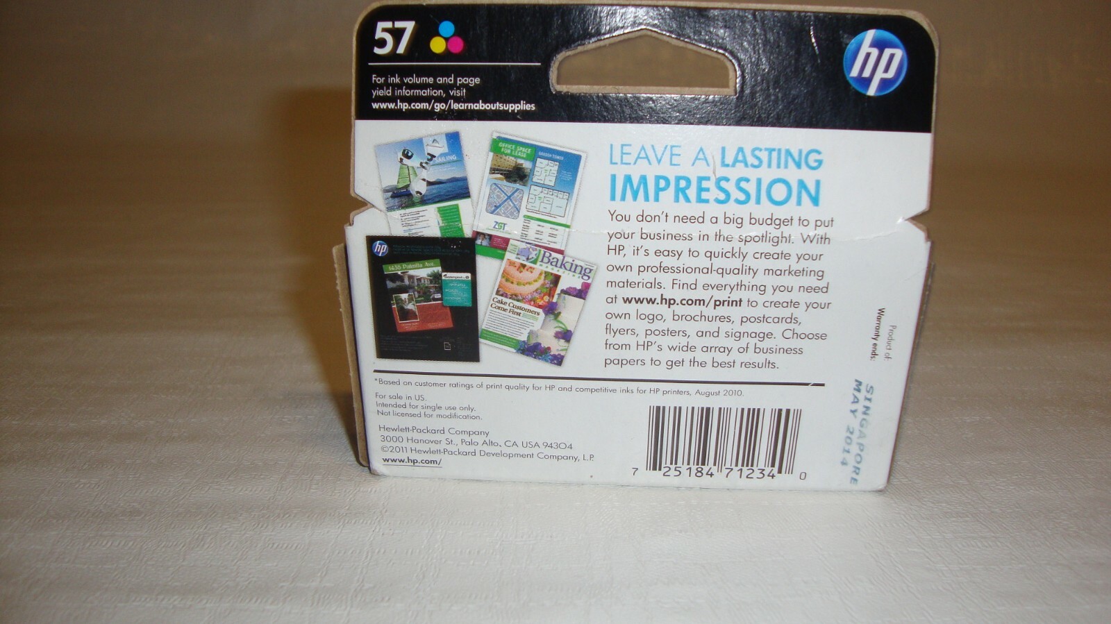 HP 57 Tri-Color Ink C6657AN Genuine Warranty Ended 5/2014