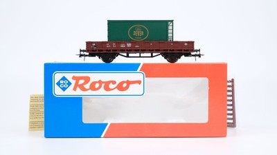 Roco H0 46031 Rungenwagen mit Container (Jever) DB