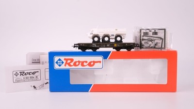 Roco H0 46758 Schwerlastwagen Bundeswehr mit Militärfahrzeug DB