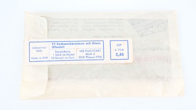VEB Plasticart TT 5458360/143/00002 Fachwerkbrücken mit Gleis