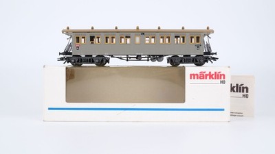 Märklin H0 4214 Reisezugwagen (grauer Wagenkasten) C4 (C4id Wü 99) der K.W.St.E.