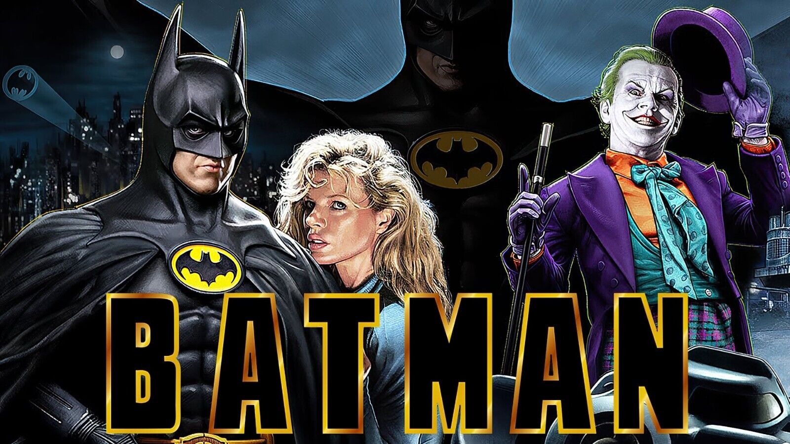 1989 Batman Movie Poster 16X11 Michael Keaton DC Comics 1989 Batman Movie Poster 16X11 Michael Keaton DC Comics