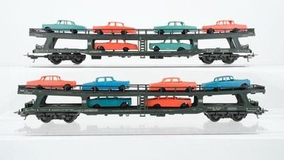 Lima H0 Konvolut Autotransportwagen mit je 6 PKW 