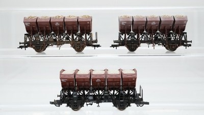 Roco H0 Konvolut Muldenkippwagen beladen DB