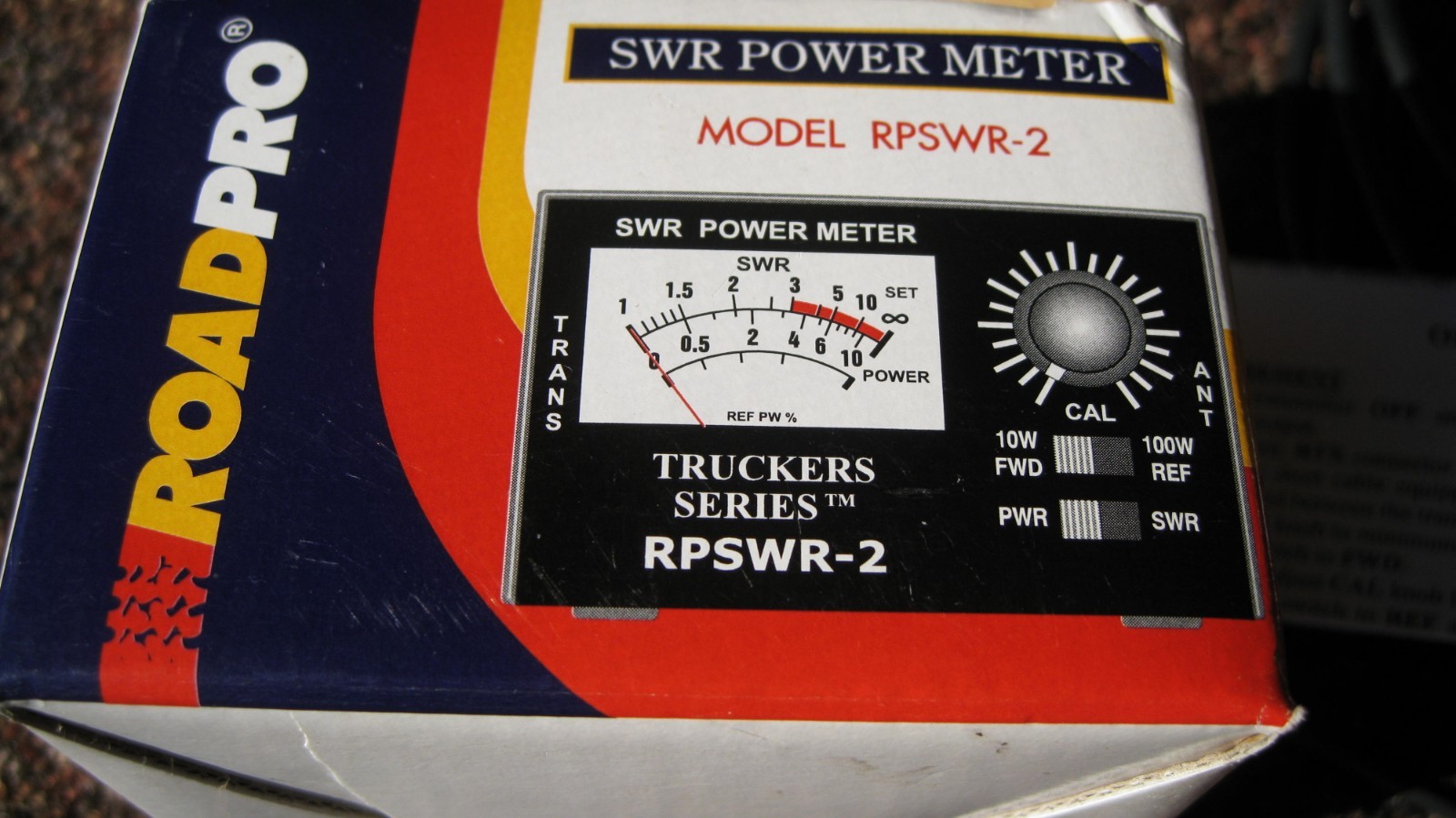 cb swr power meter roadpro rpswr-2 and coax cable