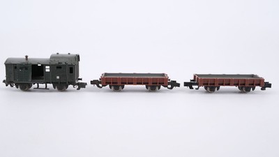 Rokal H0m Konvolut Flachwagen Güterzugbegleitwagen