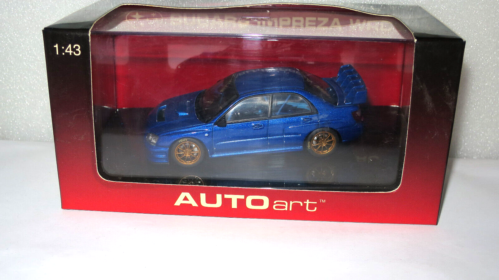 ミニカー AUTO ART (SUBARU NEW AGE IMPREZA WRC ) 1/18 AUTOart SUbaru Impreza New Age Impreza WRC Blue w/ Box