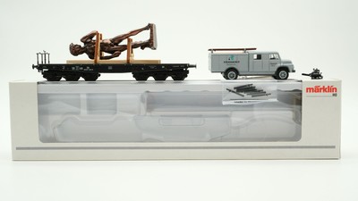 Märklin H0 48007 Museumswagen 2007 Schwerlastwagen mit Statue + LKW DB