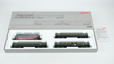 Märklin H0 26509 Zugpackung Fernschnellzug Berlin-Leipzig mit E-Lok BR E18 DR (D