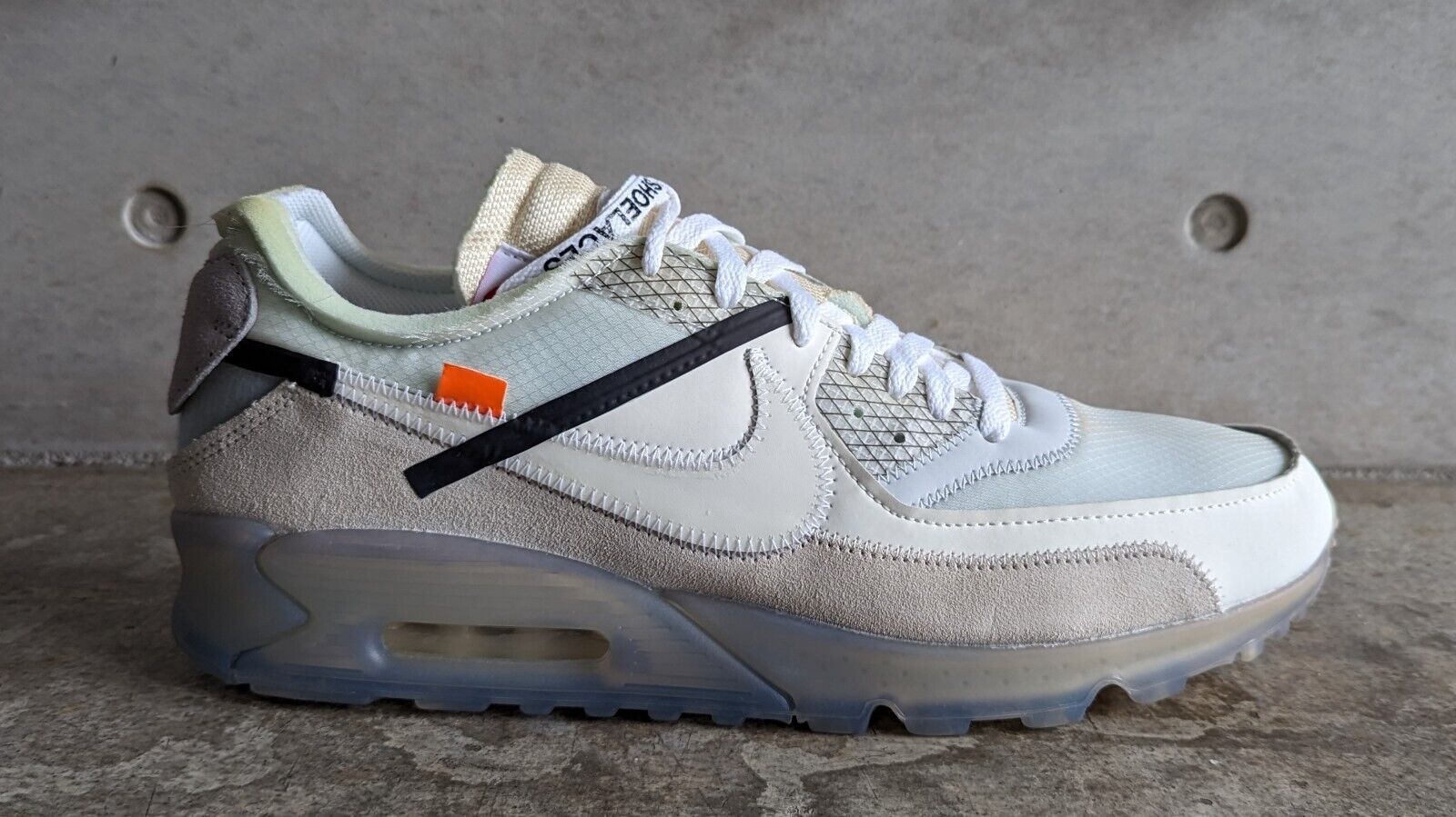 Nike Air Max 90 Off White OG - Sail/White-Muslin UK 12/ US Nike Air Max 90 Off White OG - Sail/White-Muslin UK 12/ US