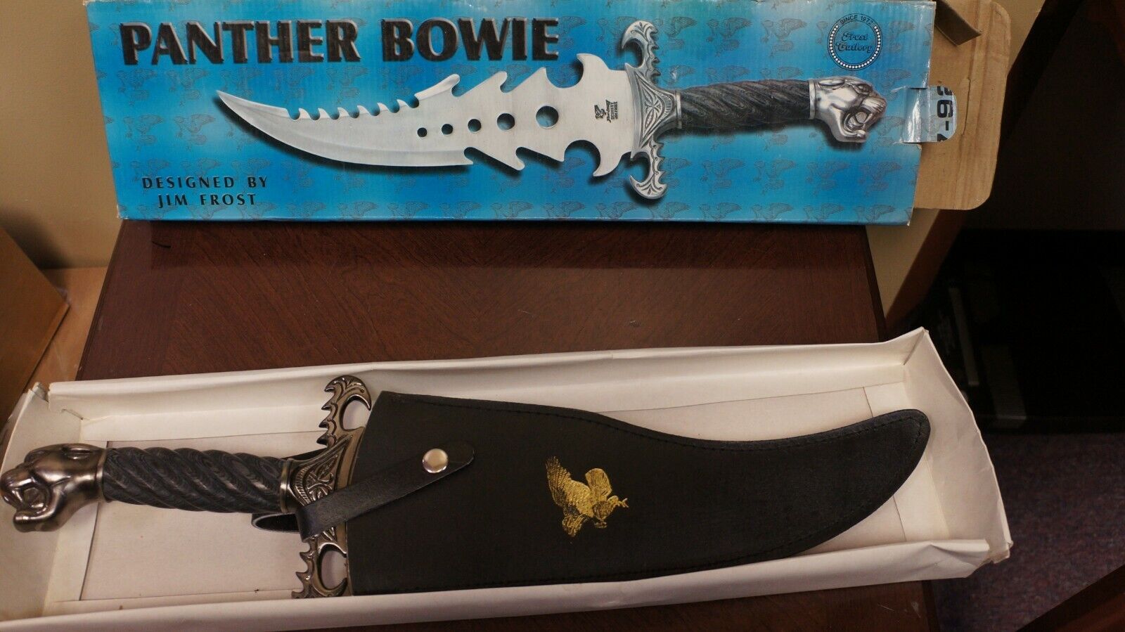 Jim Frost Custom Designed Panther Bowie Knife 20 Jim Frost Custom Designed Panther Bowie Knife 20