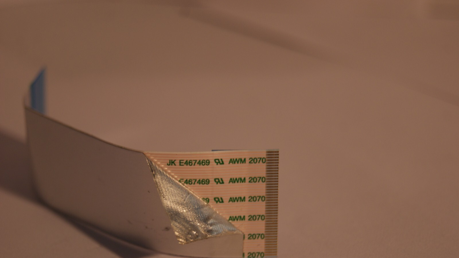 JK E467469 AWM 2070 Flex Ribbon Cable insulated on one side