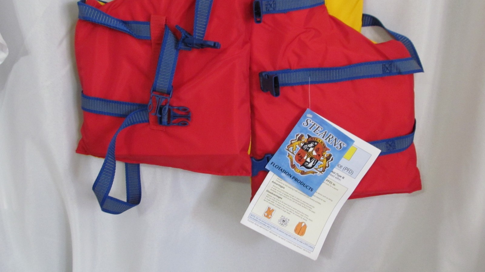 Stearns Adult Oversize Life jacket Never Used Red Type 3 pdf  Boating Fishing