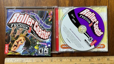 RollerCoaster Tycoon 3 PC CD-Rom 2004 Windows Theme Park Simulation Game