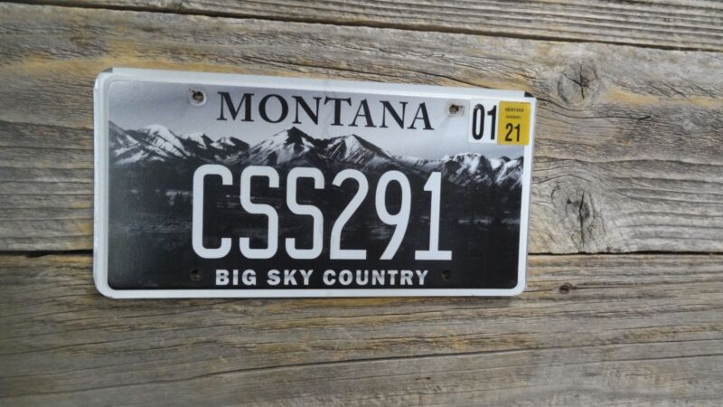 Montana " Grey Mountains Big Sky Country " Montana specialty MT License!!!!!