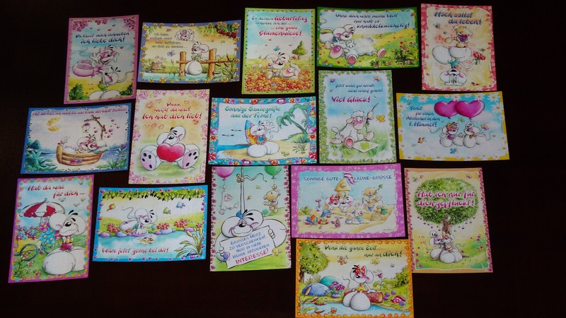 Diddl Postkarte Effekt Karte Dreidimensionale 3d-Karten Auswahl Nr. 17 - 32b