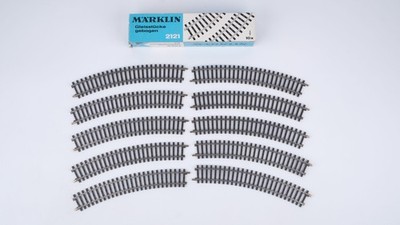 Märklin H0 2121 Gebogenes Gleis 360mm 30°, 10 Stück (hellblaue Verpackung )