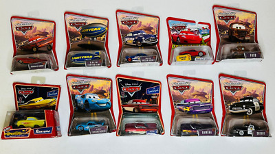 Disney World Of Cars Ferrari F430 Hudson Hornet Blimp Fred Ramone & More New Lot
